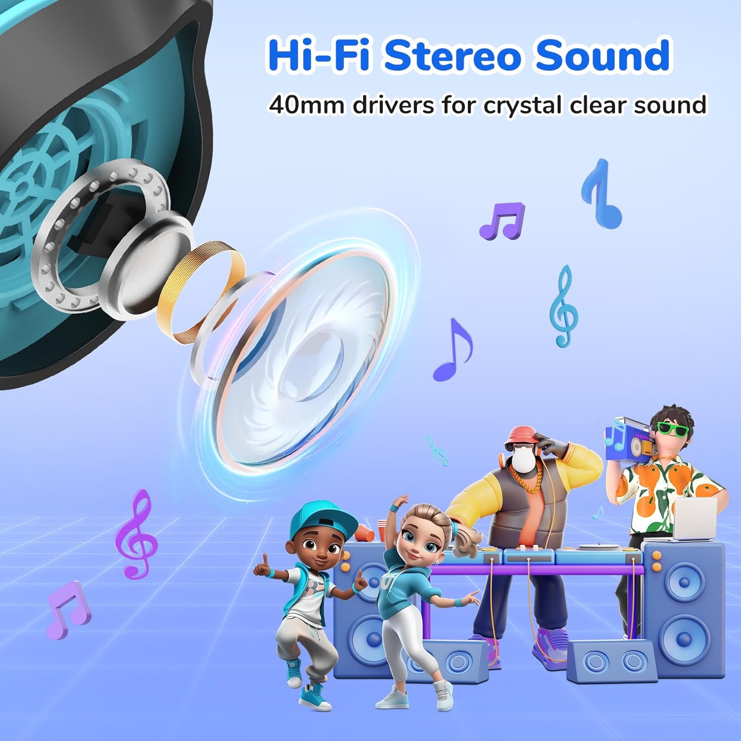 Thumbnail 2 de EarFun Kids Headphones 85dB
