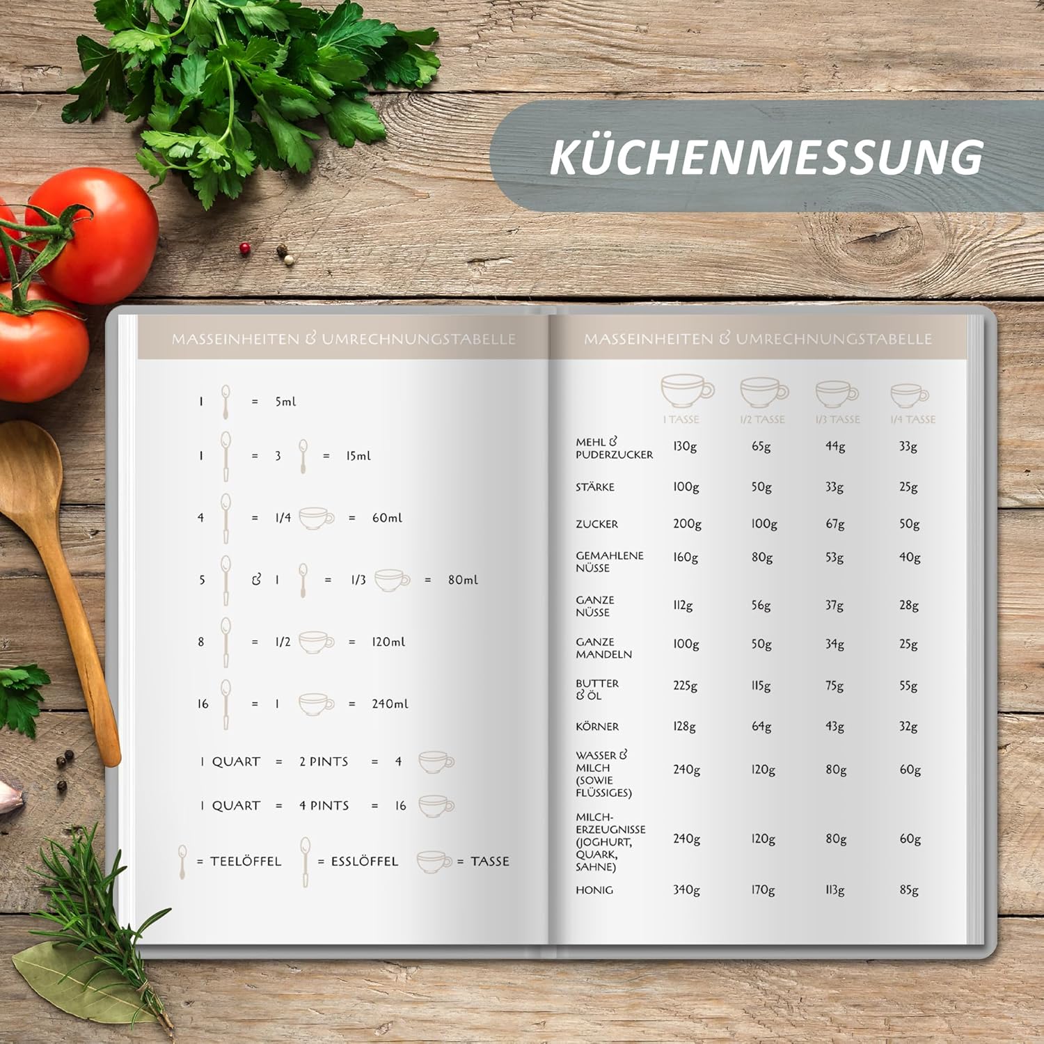 Detalle 2 de BIROYAL Rezeptbuch zum Selberschreiben A5 – Dein persönliches Kochbuch für 100 Lieblingsrezepte