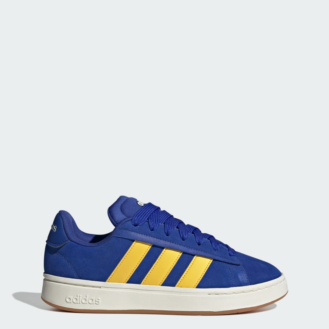 Detalle de Adidas Grand Court Alpha: zapatilla casual en azul para uso diario