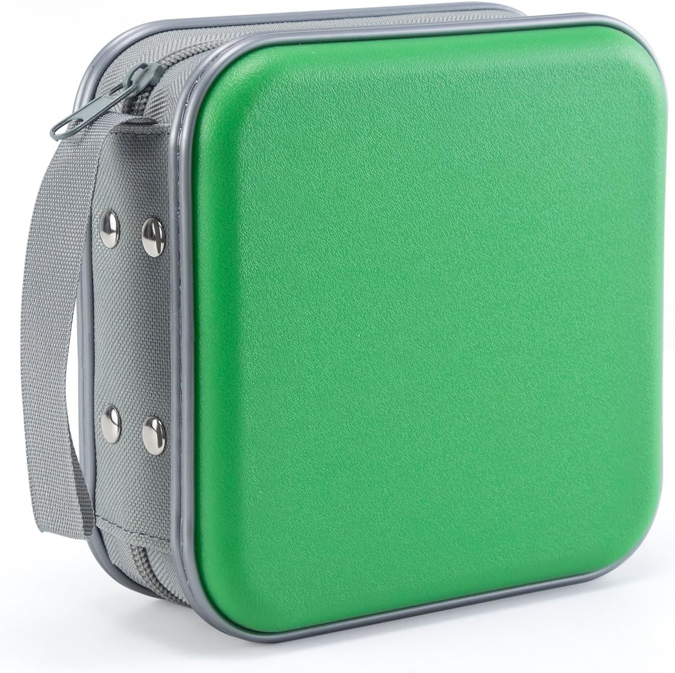 LIOVODE 48 Capacity CD Case – Portable DVD Wallet in Green