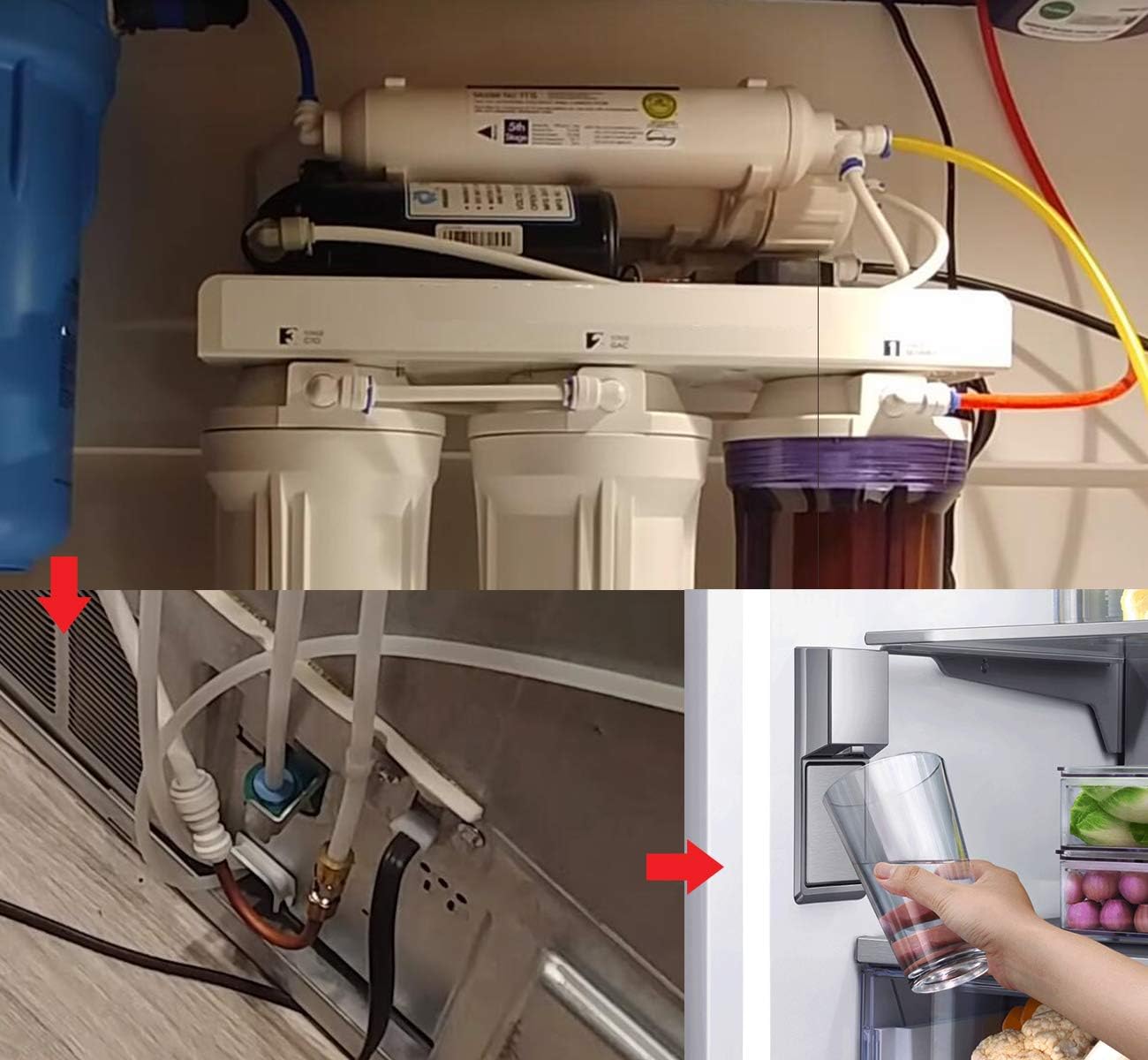 Detalle 2 de ilauke 15 m koelkastslang 6,35 mm met aansluitset voor watertoevoer