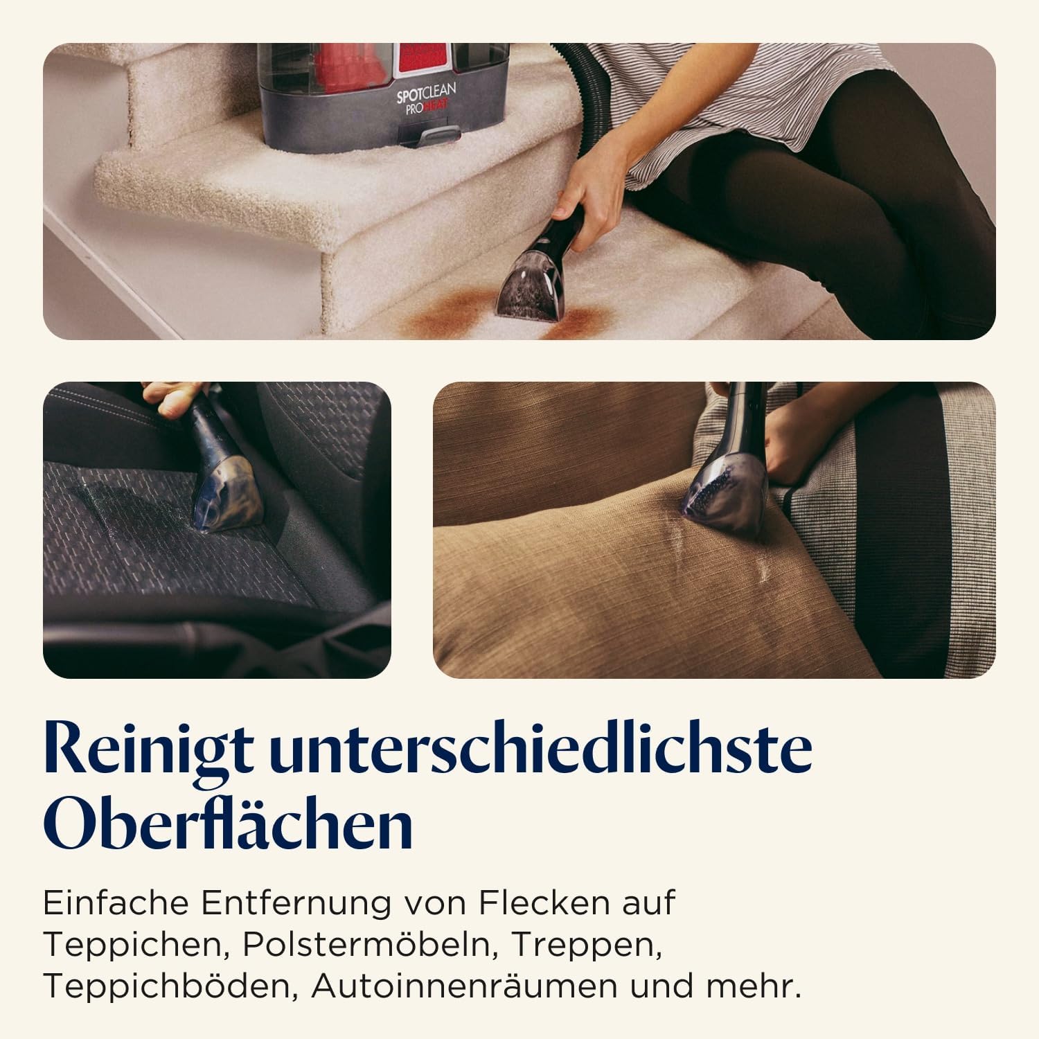 Detalle de BISSELL SpotClean ProHeat Polsterreiniger 330 W
