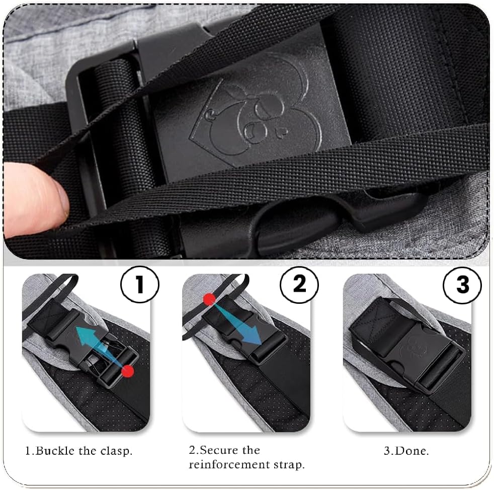 Thumbnail 6 de Baby Sling Carrier: Adjustable Front & Back Toddler Carrier (6 months to 3 years)
