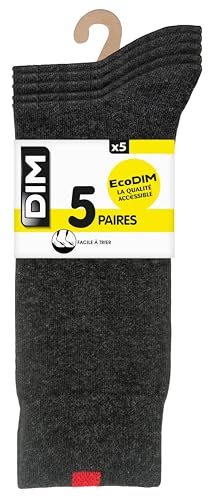 Detalle de DIM Homme – Chaussettes Ecodim x5 : coton doux et talons/pointes renforcés pour le quotidien