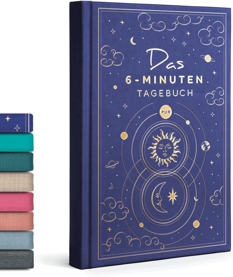 Detalle de 6-Minuten Tagebuch 2026 – Dankbarkeit & Achtsamkeit 📔