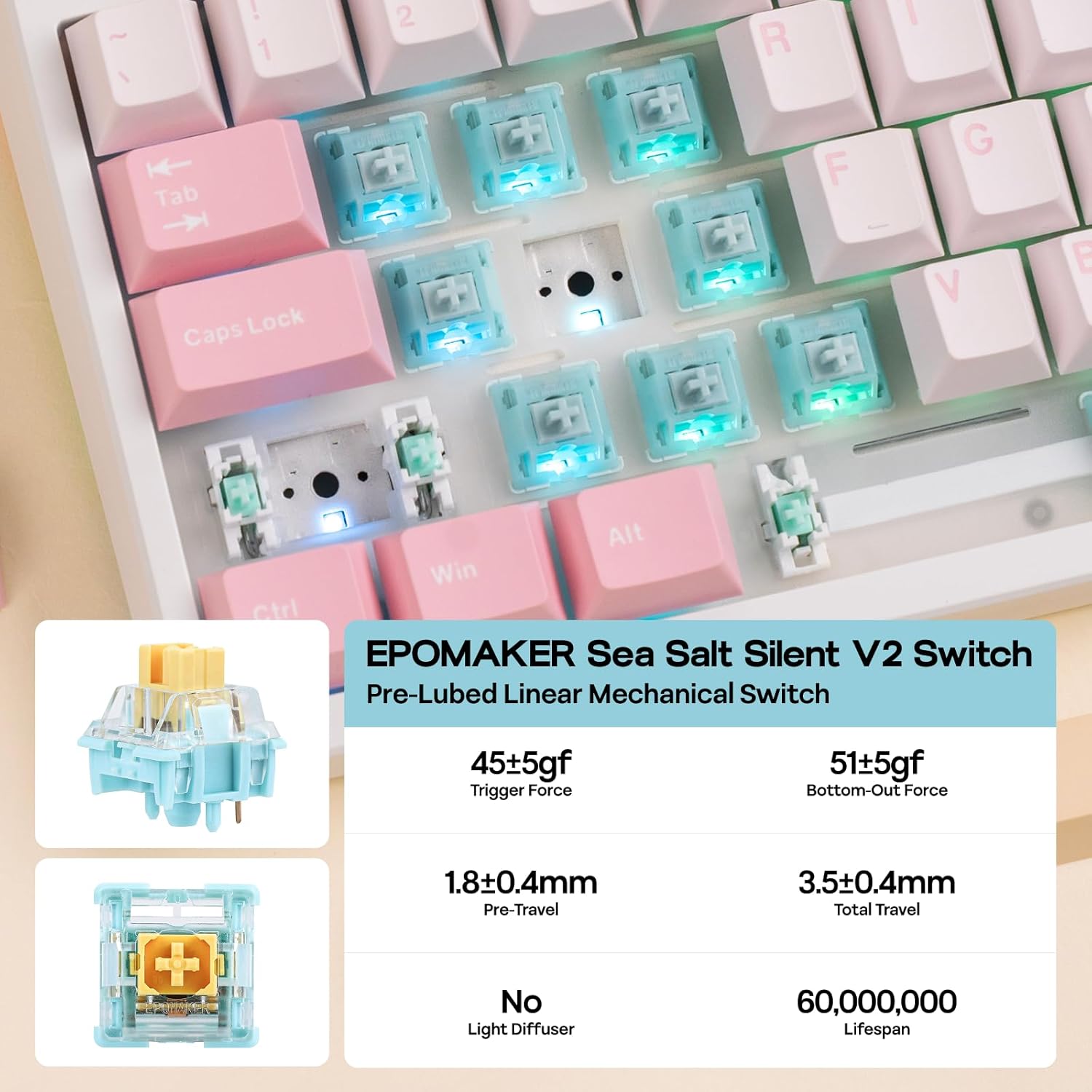Thumbnail 5 de EPOMAKER TH108 Full Size Mechanical Keyboard (Wireless, Hot-Swap, 108 Keys) with 8000mAh Battery and RGB