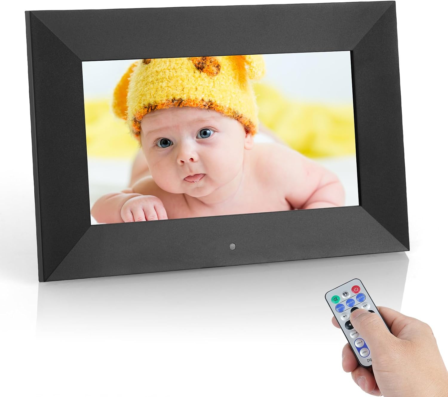 Detalle de Vicloon 7 Inch Digital Picture Frame, IPS Touchscreen, 1024 x 600, USB/SD