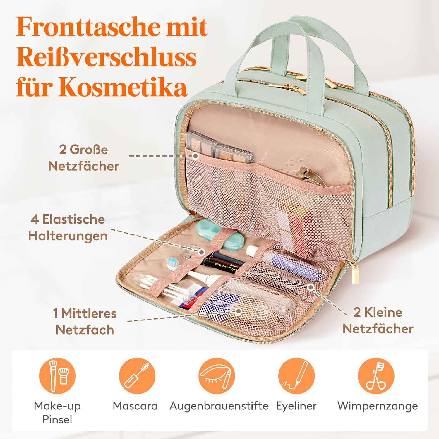 Thumbnail 3 de Lifewit Reisekulturtasche Damen 10L Mintgrün