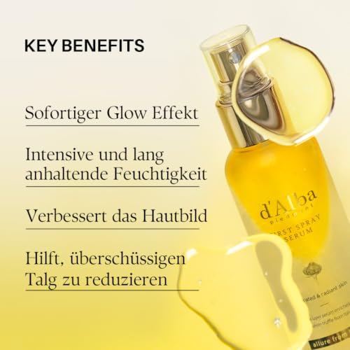 Detalle de d'alba Piedmont Italienischer Weißer Trüffel First Spray Serum (50 ml) – Glashaut-Glow