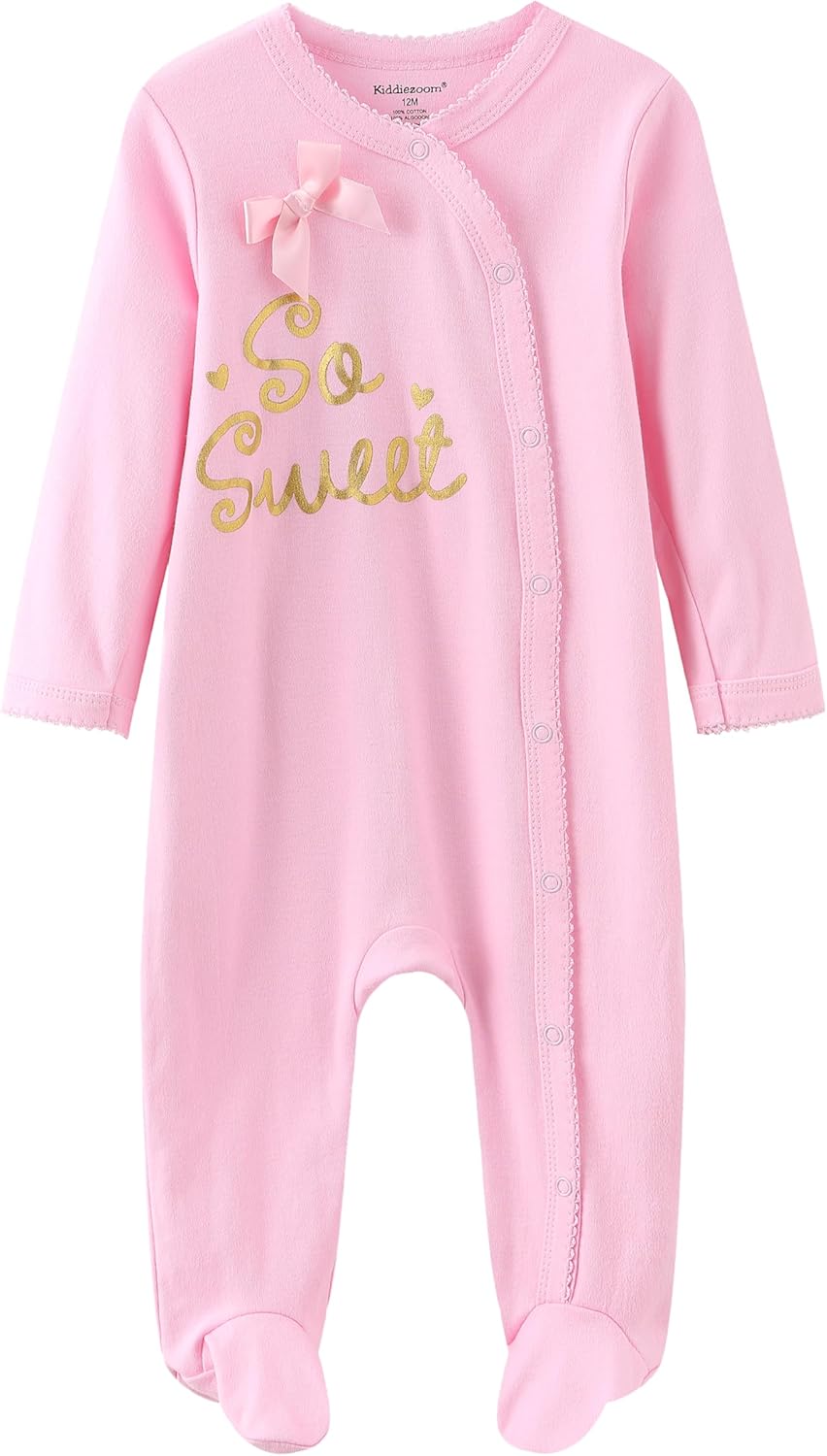 Thumbnail 1 de Ecojoy Baby Sleepsuit 3-Pack Cotton