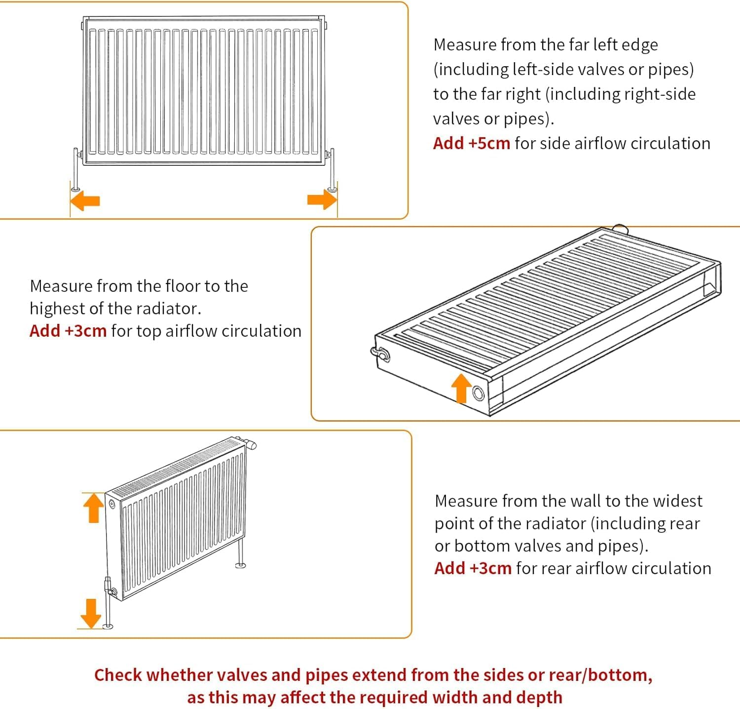 Detalle 2 de Tall radiator cover 92cm MDF white