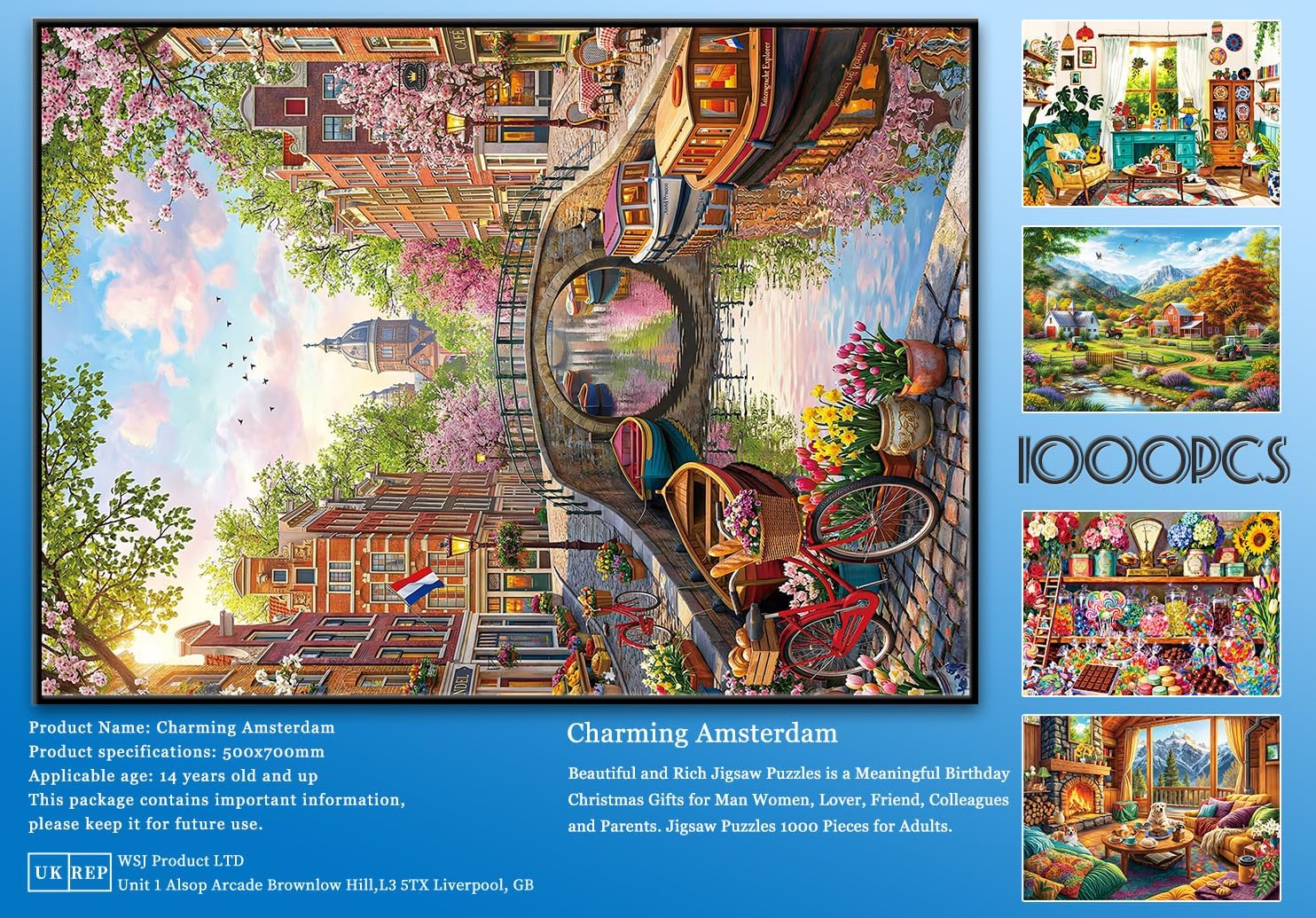 Thumbnail 6 de HUADADA 1000-Piece Jigsaw Puzzle