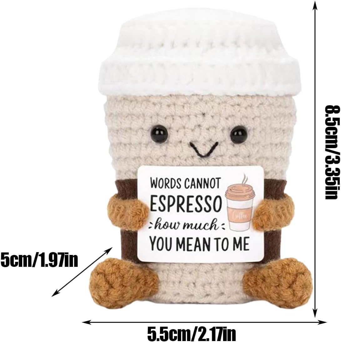 Thumbnail 1 de Bafiwu Crochet Espresso: Positive Coffee Cup Decor for Lovers of Fun and Fitted with a Smile