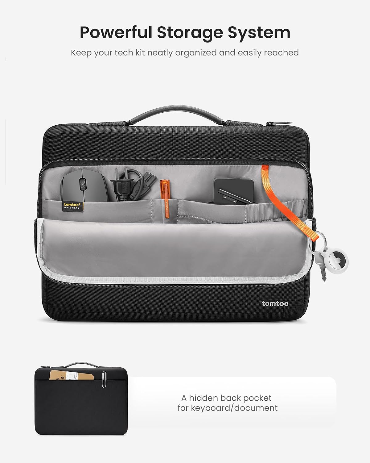 Thumbnail 3 de tomtoc 360° Tasche Hülle für 14 Zoll Laptops – Rundumschutz, Wasserabweisend, kompakt und organisiert