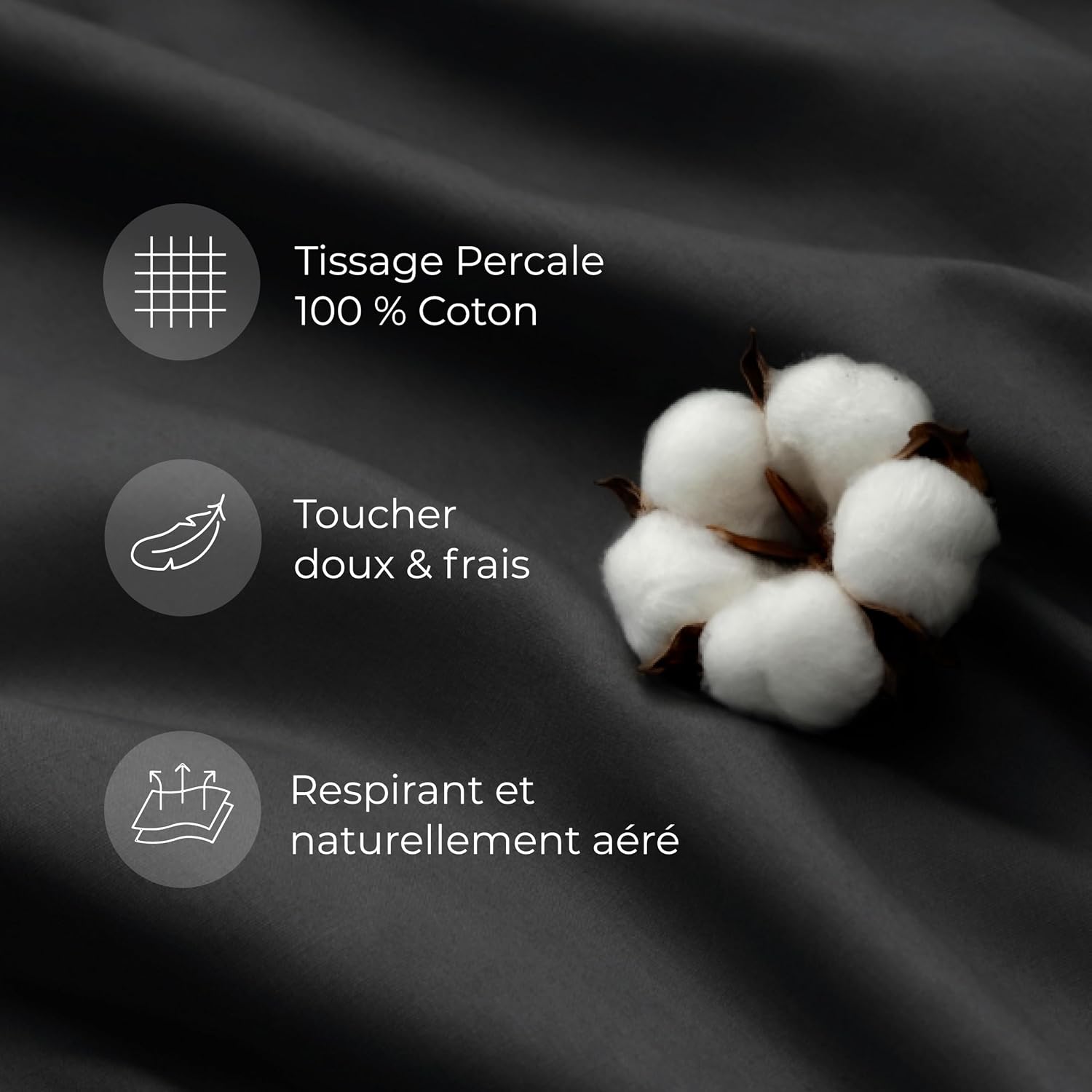 Detalle 1 de Dreamzie Housse de Couette 240 x 260 Coton percale