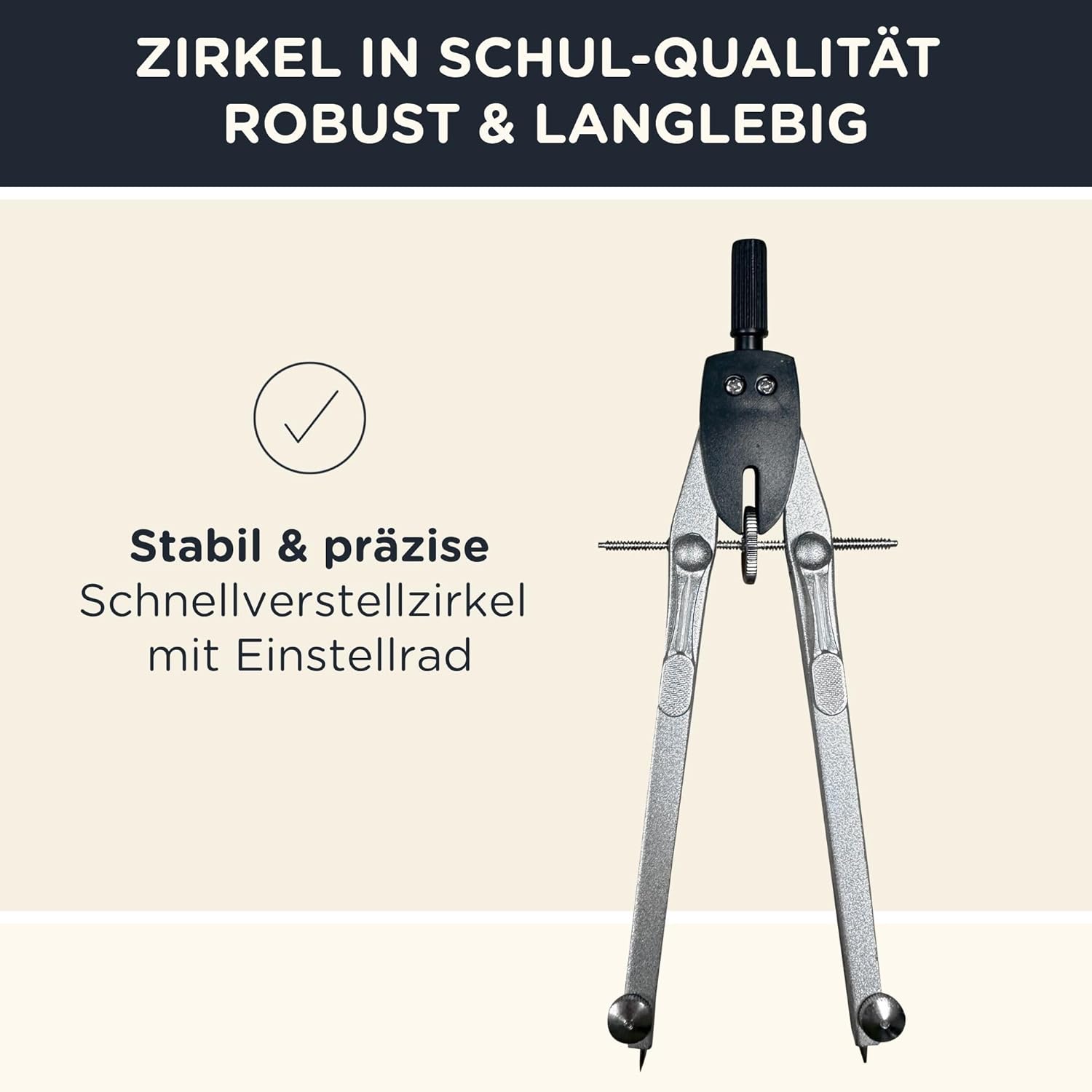 Thumbnail 4 de CALCUSO Geometrie Set Pro – 15-teiliges Geodreieck-Set mit Zirkel, Lineal, Schablonen & Federmappe