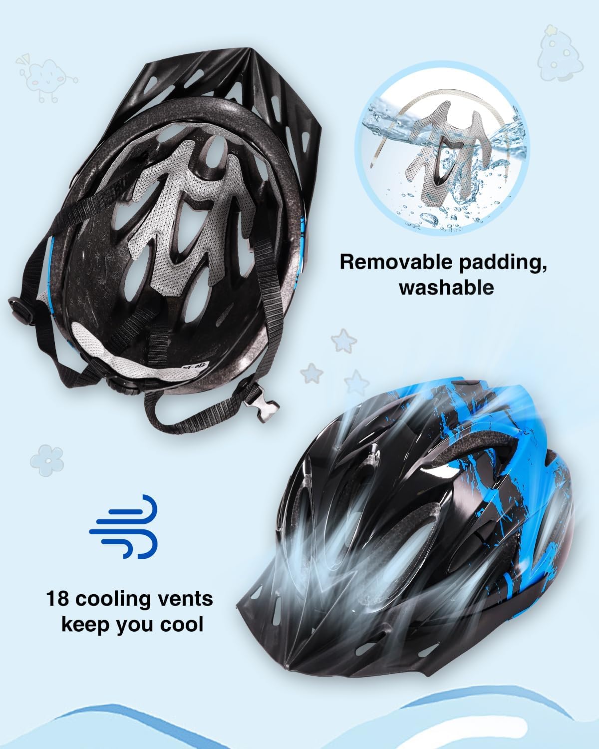 Detalle de Kids Bike Helmet 3–15 Years 48–58 cm