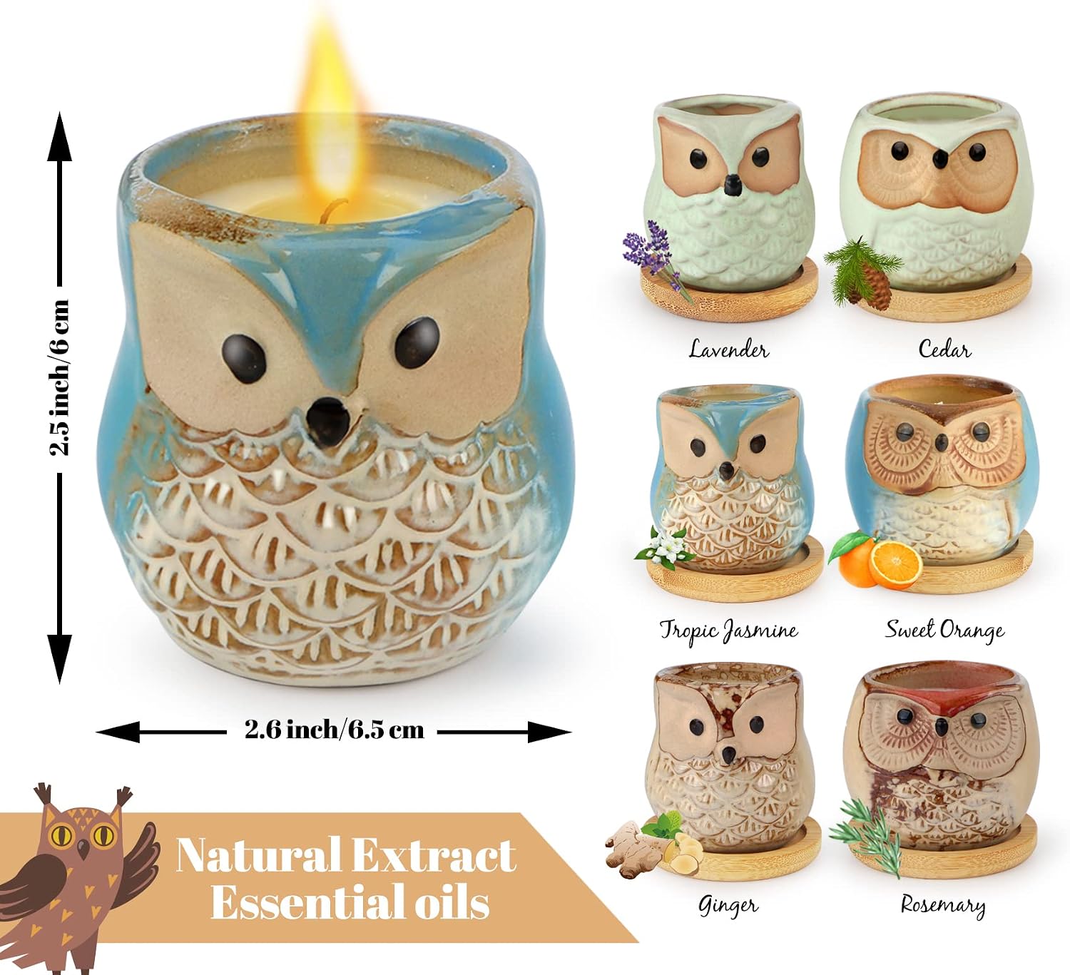 Detalle 2 de Kinforse Luxury Scented Candle Set 6 🕯