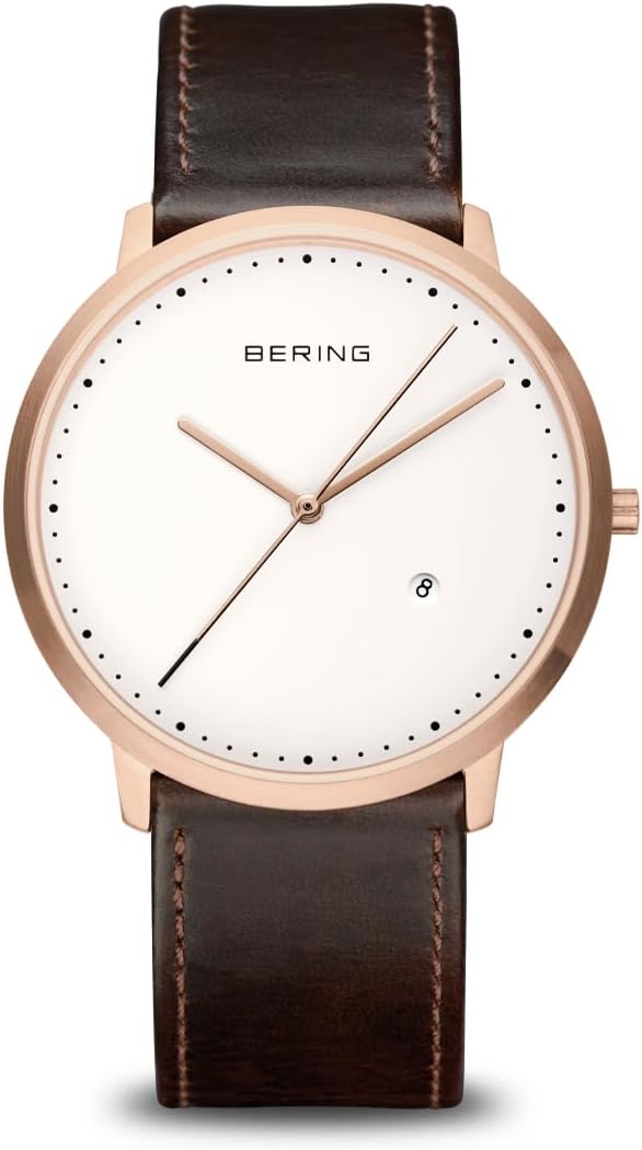 Thumbnail 6 de BERING Unisex Analogico Quarzo Classic: stile minimalista in acciaio e pelle