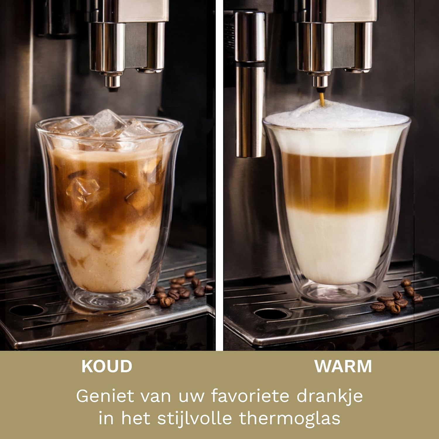 Detalle 1 de Creano 449 dubbelwandige glazen van 400 ml, set van 6