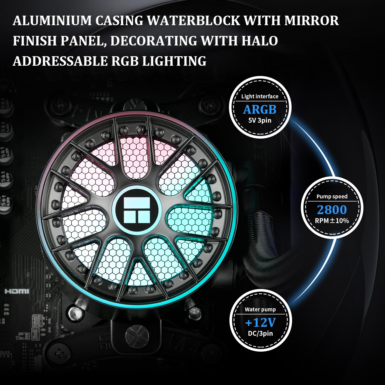 Thumbnail 2 de TR-AQUA ELITE 360 V6 ARGB Black-CPU Liquid Cooler