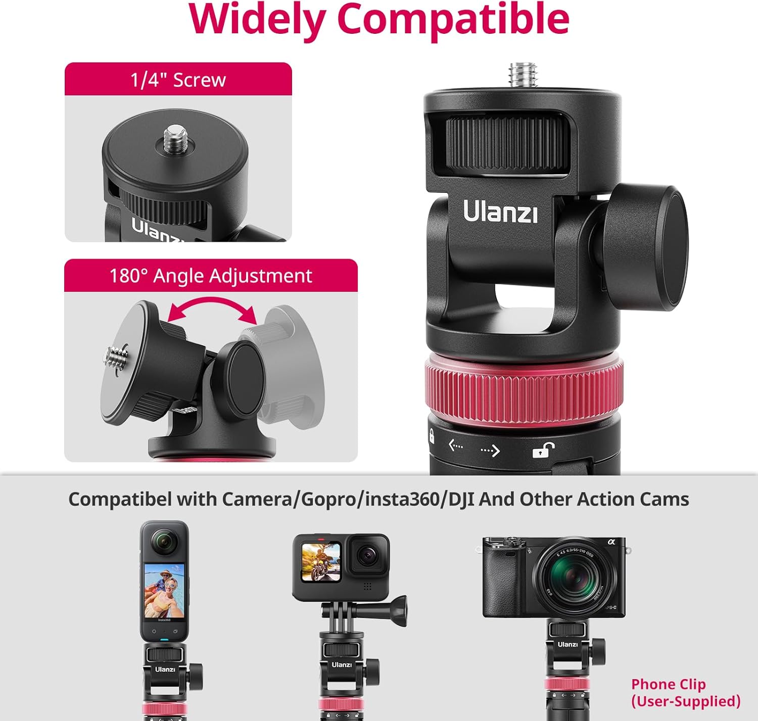 Thumbnail 1 de Selfie Stick Tripod 146cm MT-71 for action cams