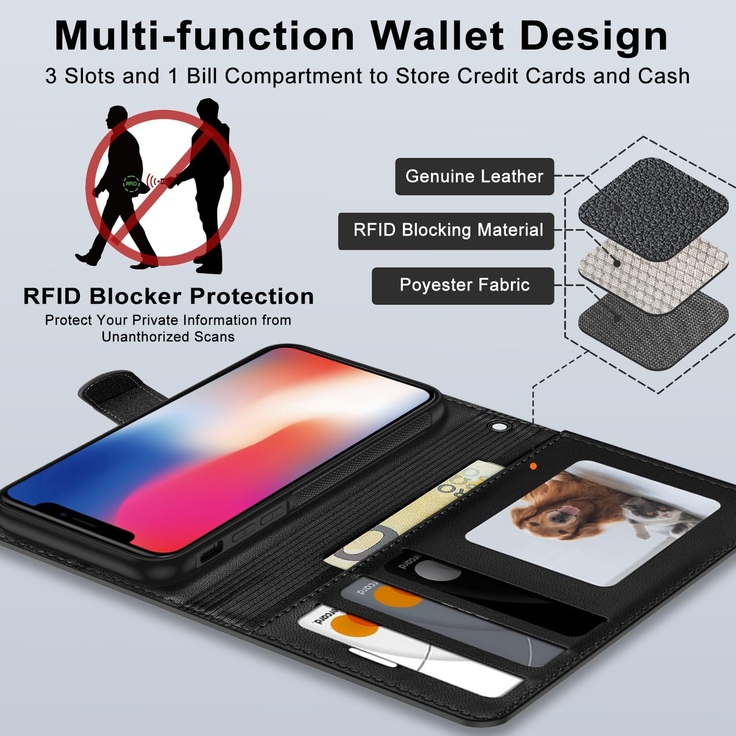 Detalle 2 de XTCASE 2 en 1 coque iPhone X/XS