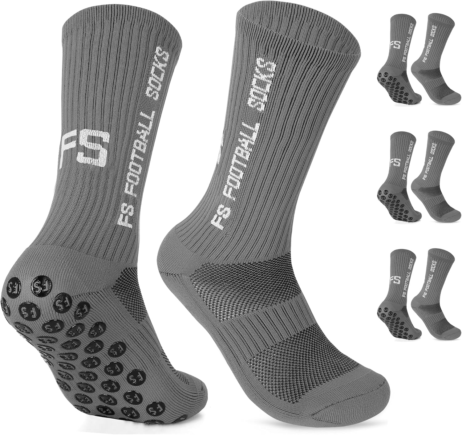 Gohanny Fußballsocken 3 Paar Rutschfest