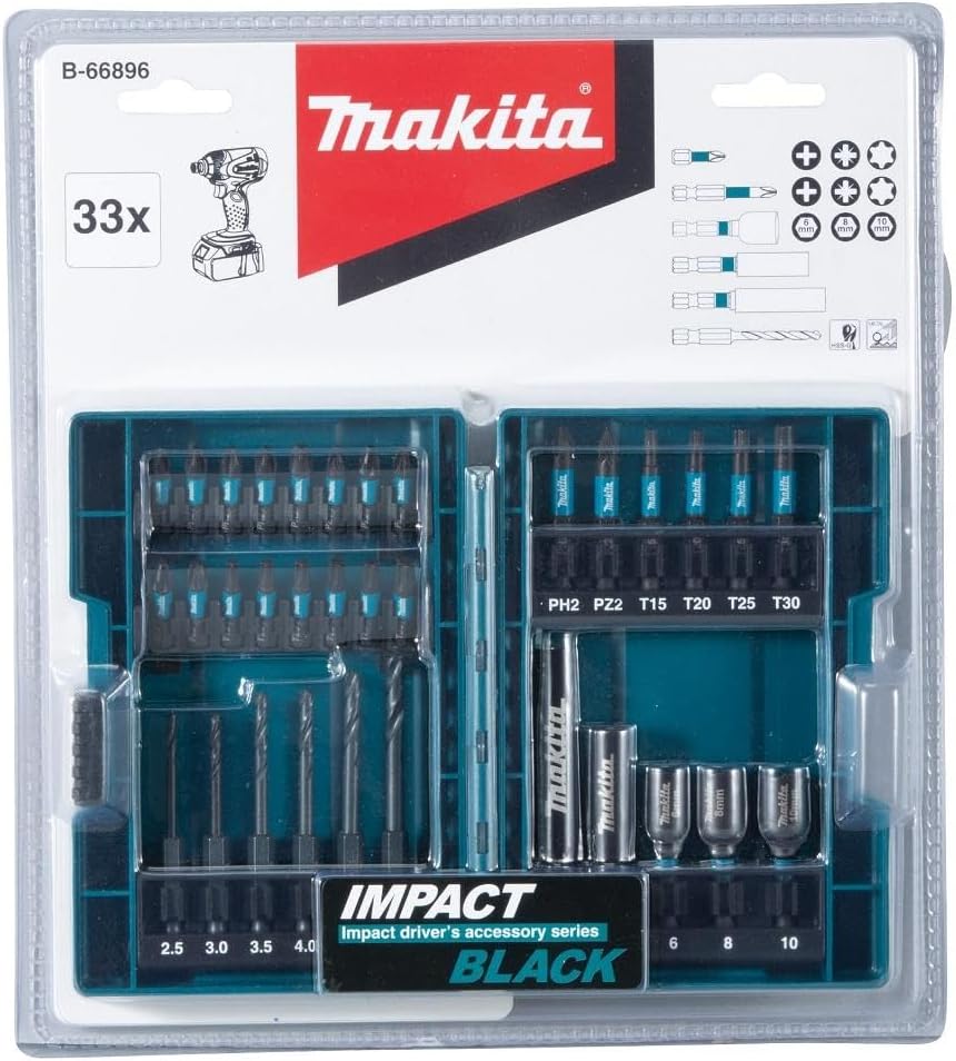 Detalle 2 de Makita B-66896 set impatto 33 pezzi