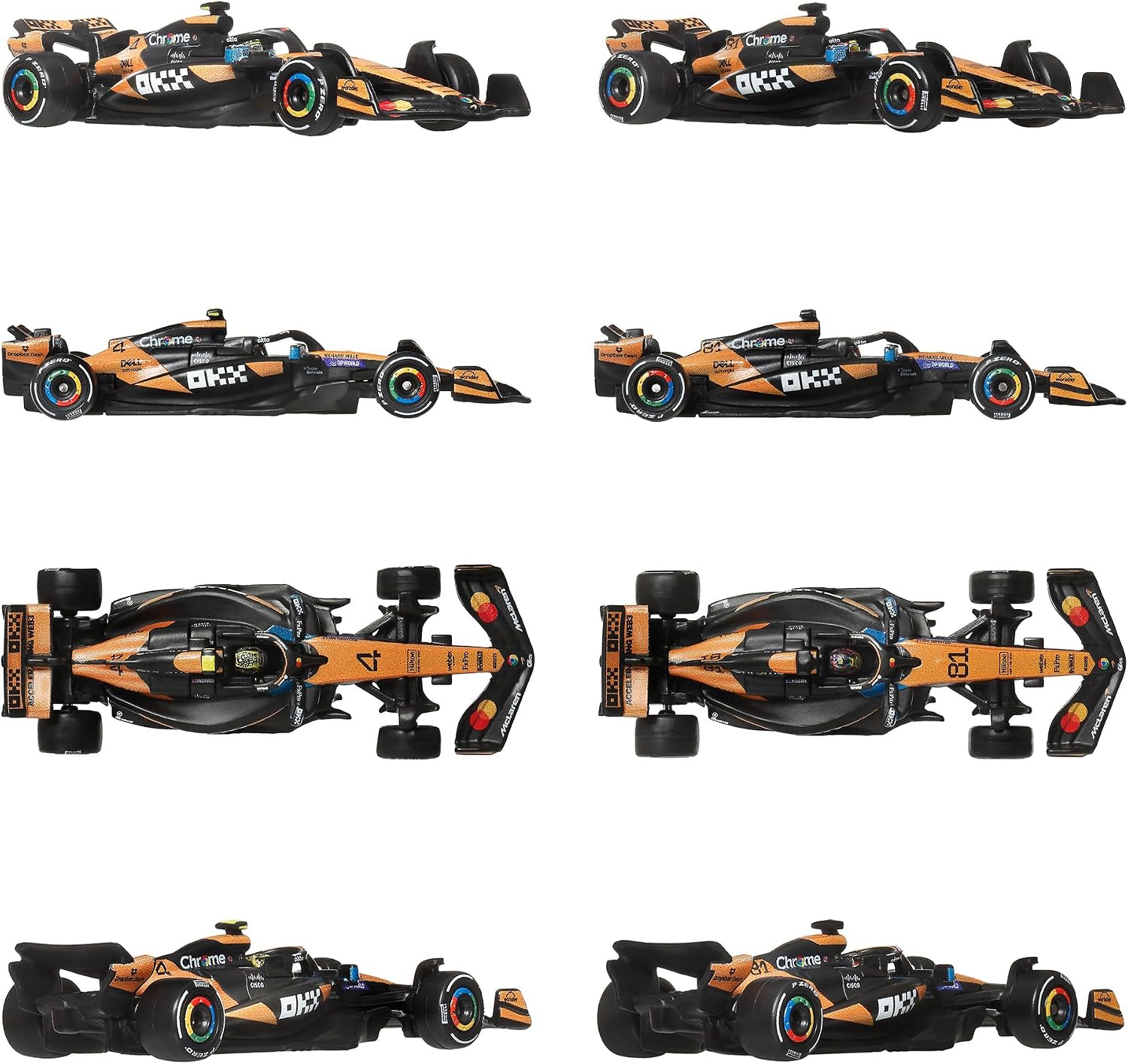 Thumbnail 1 de ホットウィール JMM89-986B プレミアム F1 2パックアソート 1:64ミニカー4セット