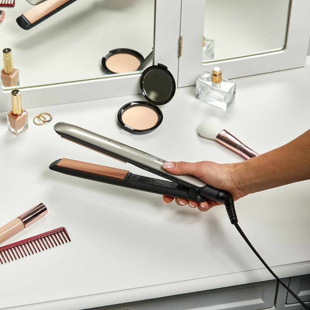 Thumbnail 4 de Remington piastra capelli lisci e mossi Ceramica Ultra + Keratin Protezione e sensore di calore S8593