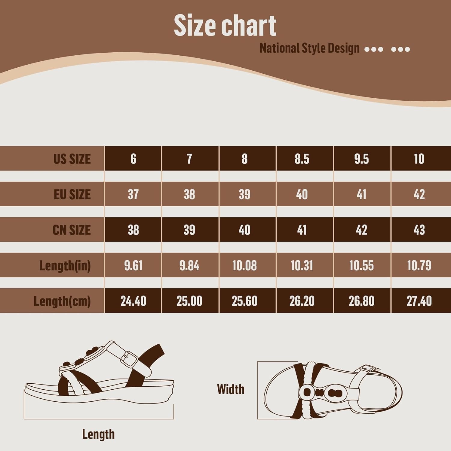 Thumbnail 6 de Littleplum Damen Sandalen Sommer Flach Sandalette Bohemia T-Strap
