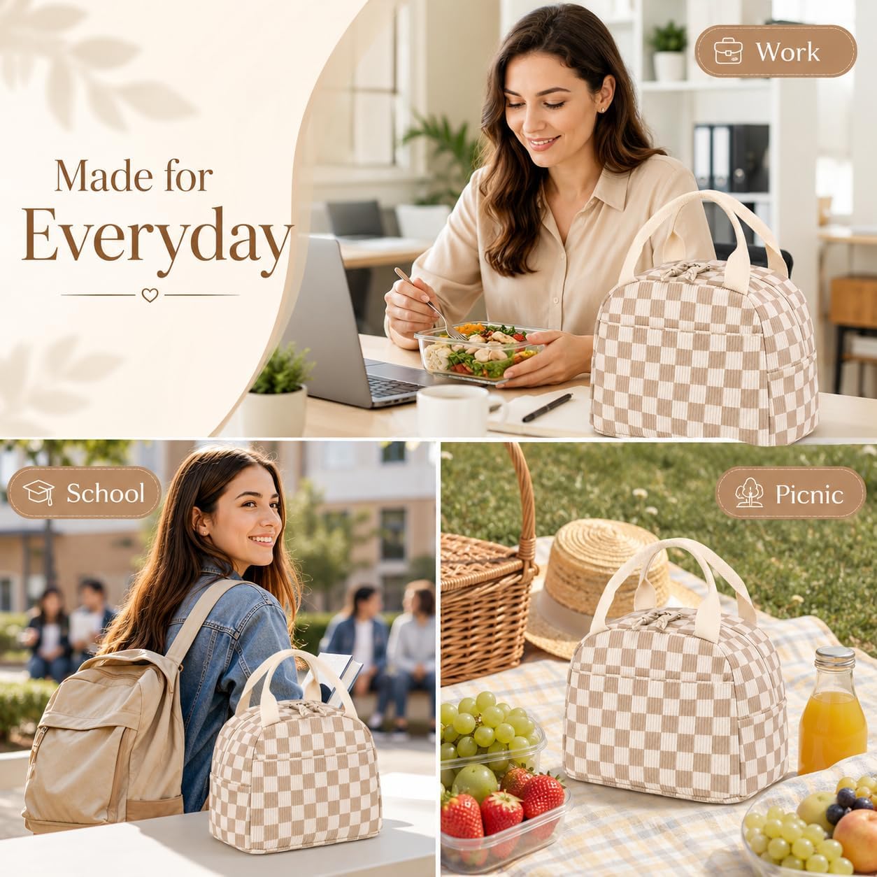 Thumbnail 6 de Bluboon Corduroy Lunch Tote