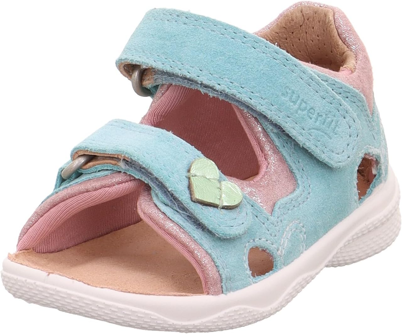 Detalle de Superfit POLLY Sandale 1-600097 Mädchen – atmungsaktive Leder-Sandale mit Klettverschluss