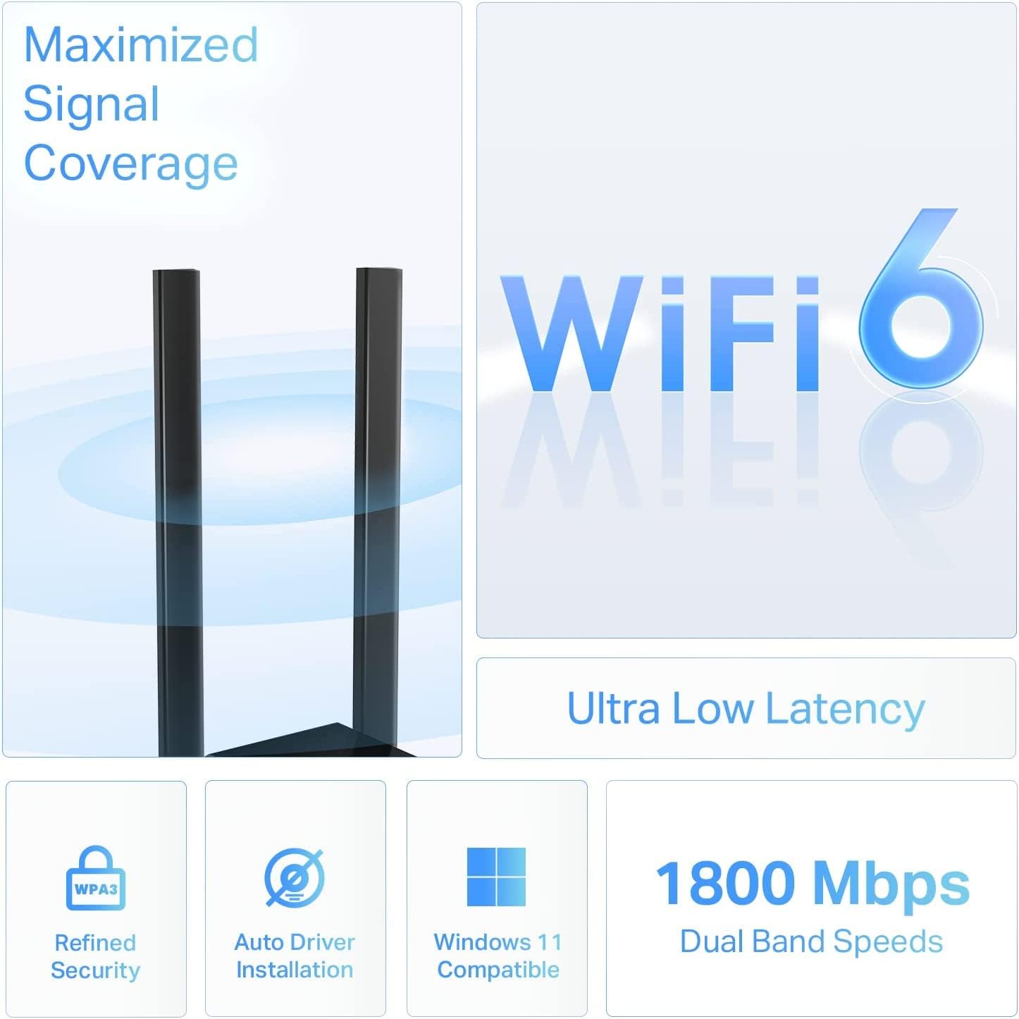Detalle de TP-Link Wi-Fi 6 USB adapter TX20U Plus
