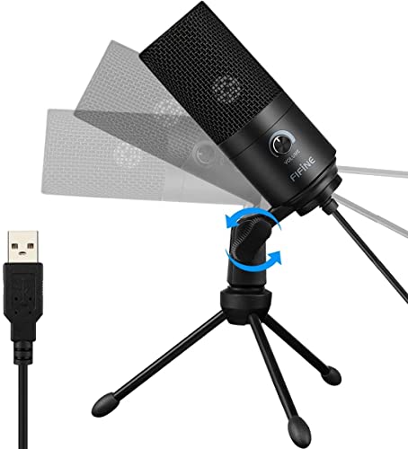 Detalle de FIFINE K669B — Micro USB Condenser pour PC/Mac et streaming, cadre métal fiable