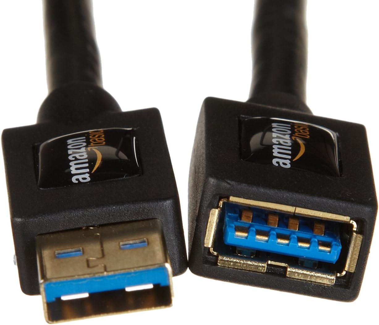 Detalle de Amazonベーシック 15M8 USB 3.0延長ケーブル 2.0m、Aオス-Aメス・金メッキコネクタ