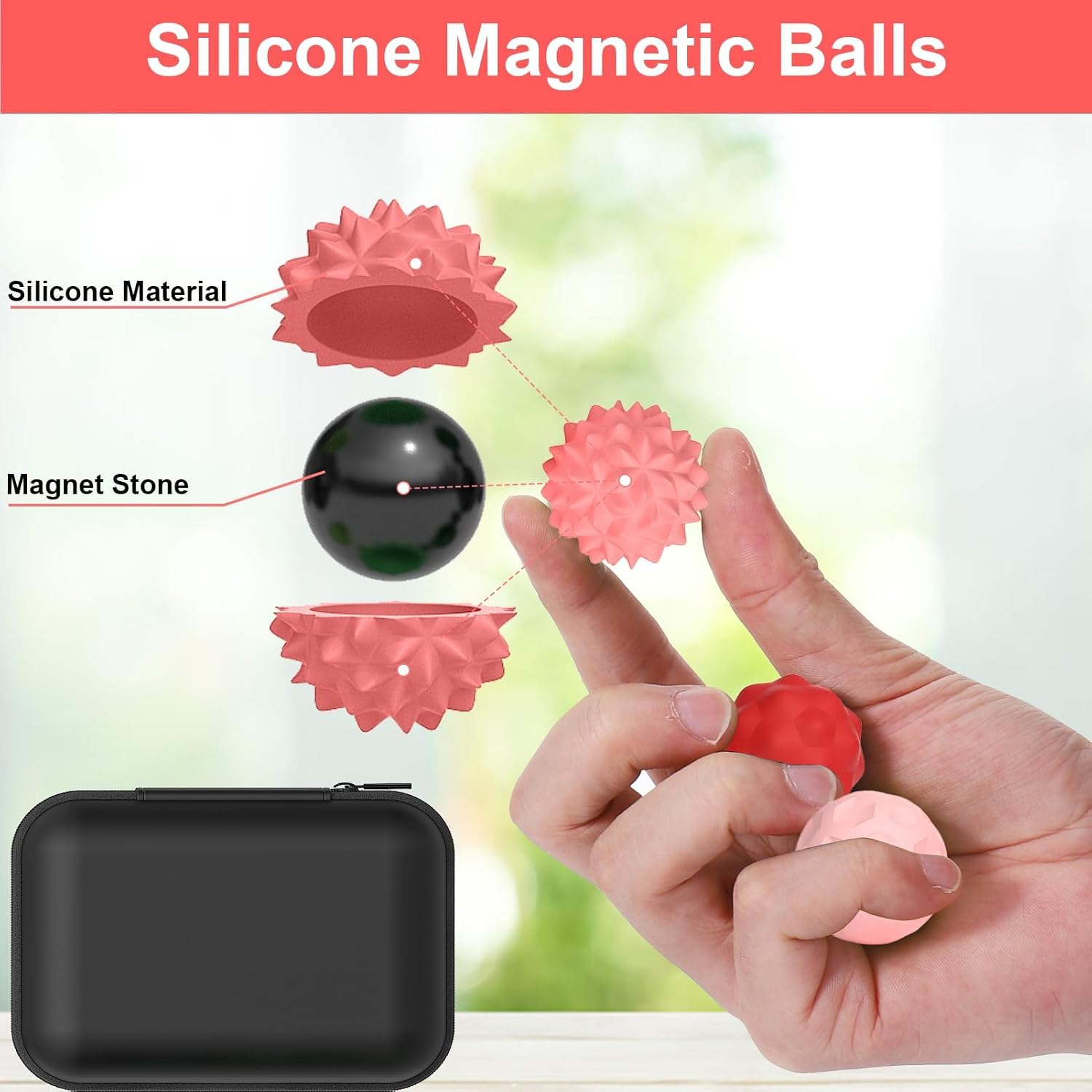 Detalle de Magnetische Fidget Toys 8er-Set JoyJoyful