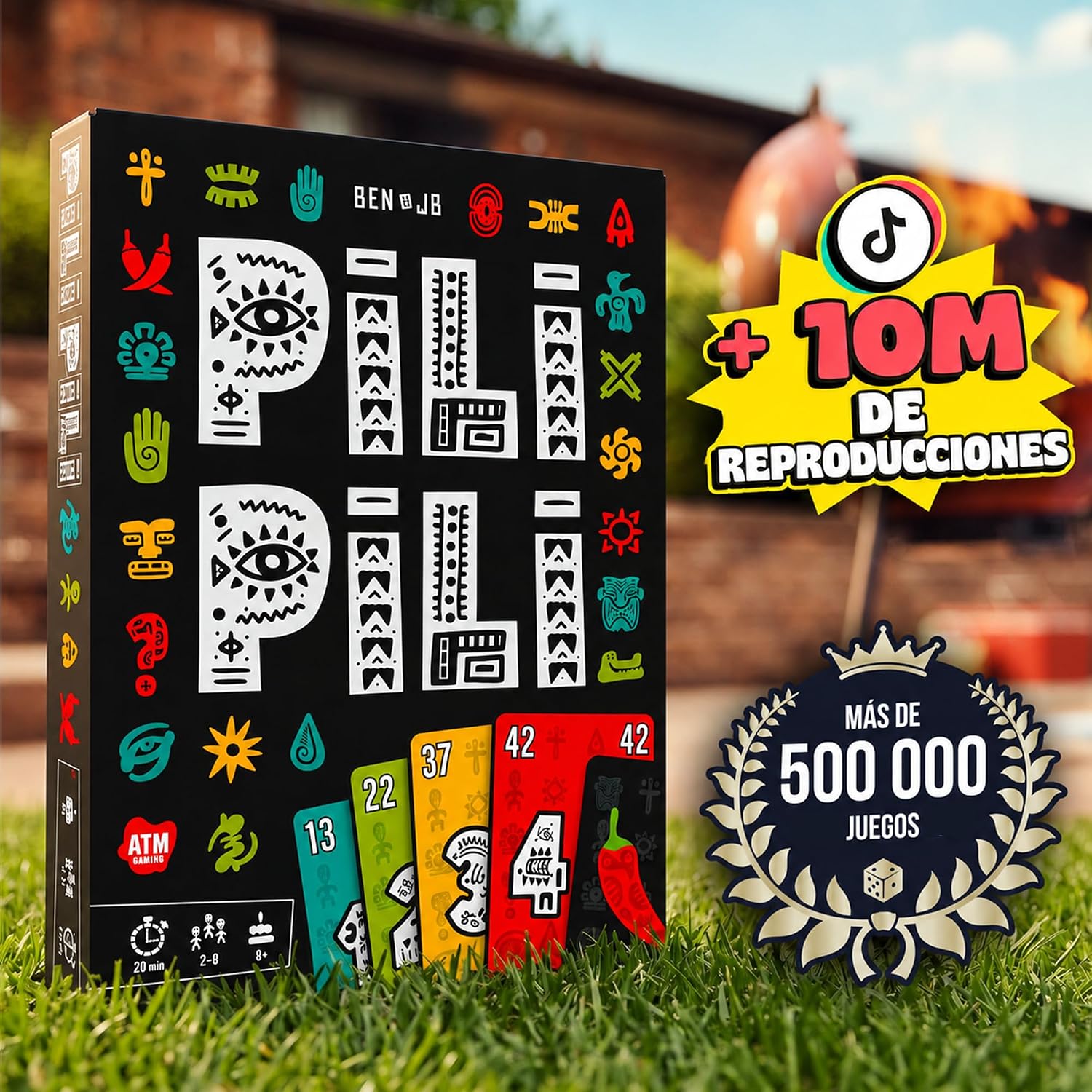Detalle 2 de PILI PILI de ATM Gaming: juego de mesa rápido y estratégico para 2 a 8 jugadores