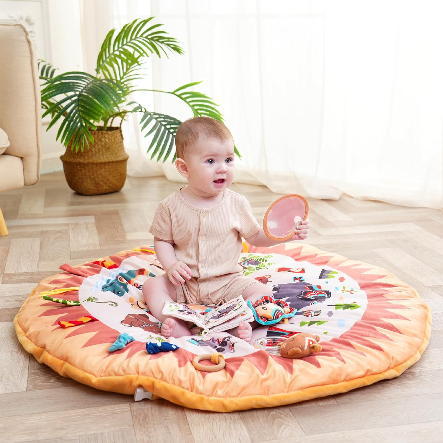 Thumbnail 5 de Superbe Bebe - Tapis d'Éveil Montessori 0-12 Mois avec Arches Circle Little Jungle