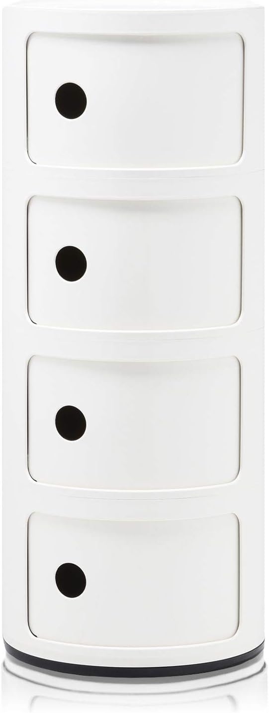 Detalle de Kartell Componibili contenitore 4 elementi 32×32×77 cm 🗄