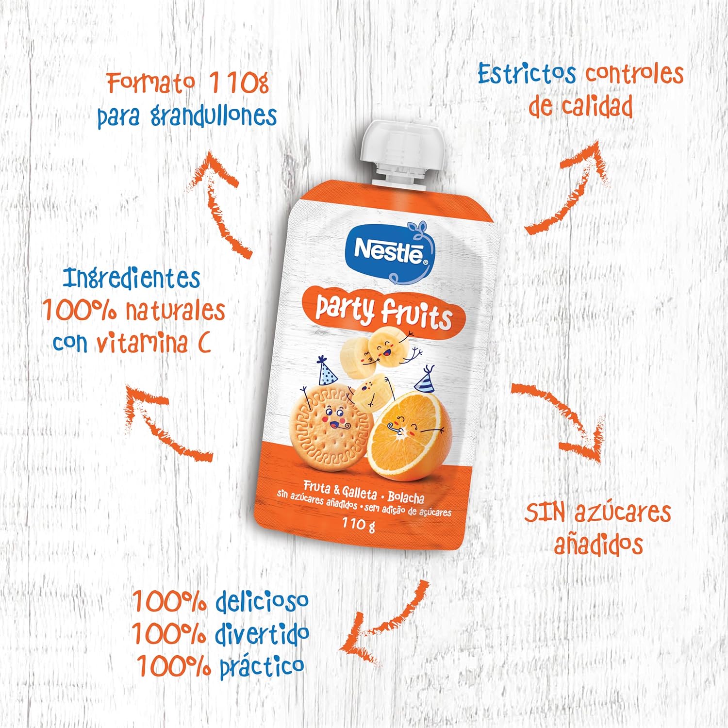 Thumbnail 3 de Nestlé Pure Party Fruits Pouch - Puré de Frutas para Niños 🍎