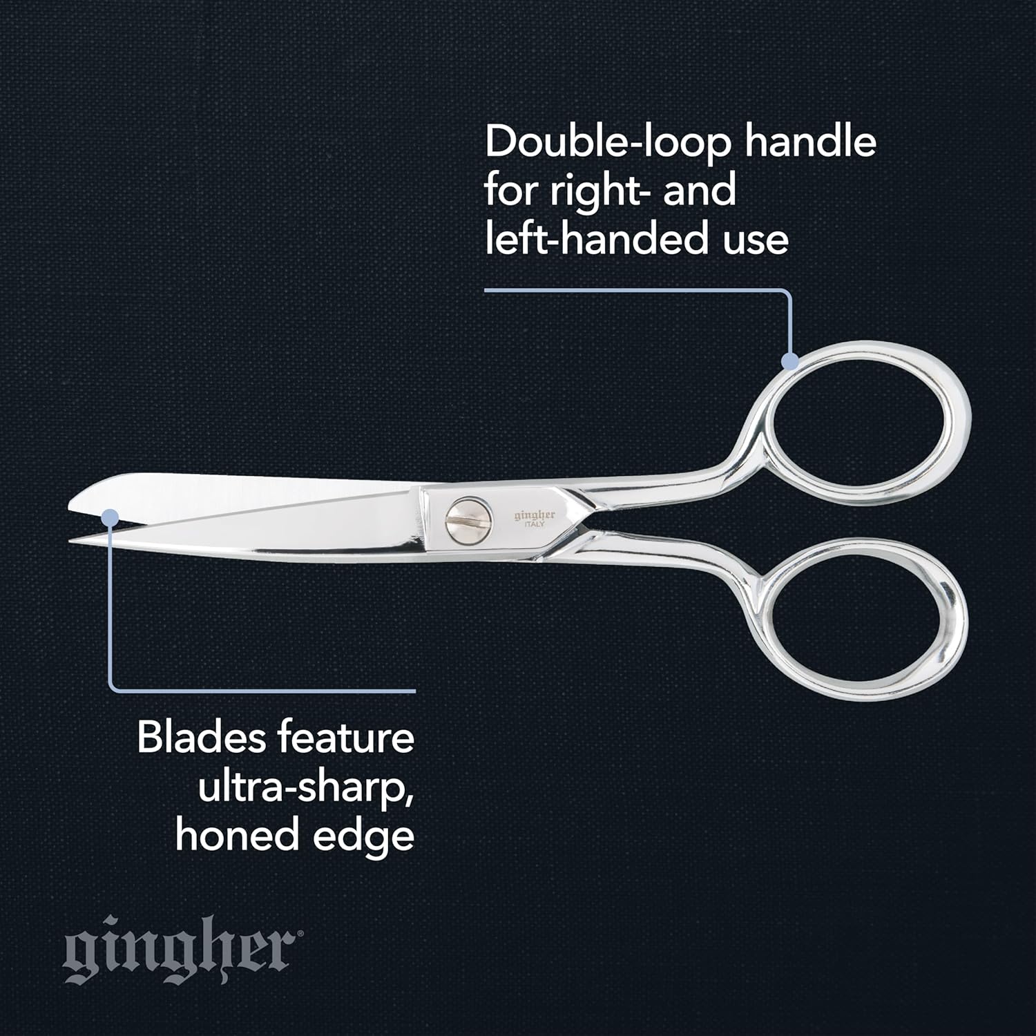 Thumbnail 1 de Tijeras de Costura Edge Knife 5" con funda de cuero ✂️