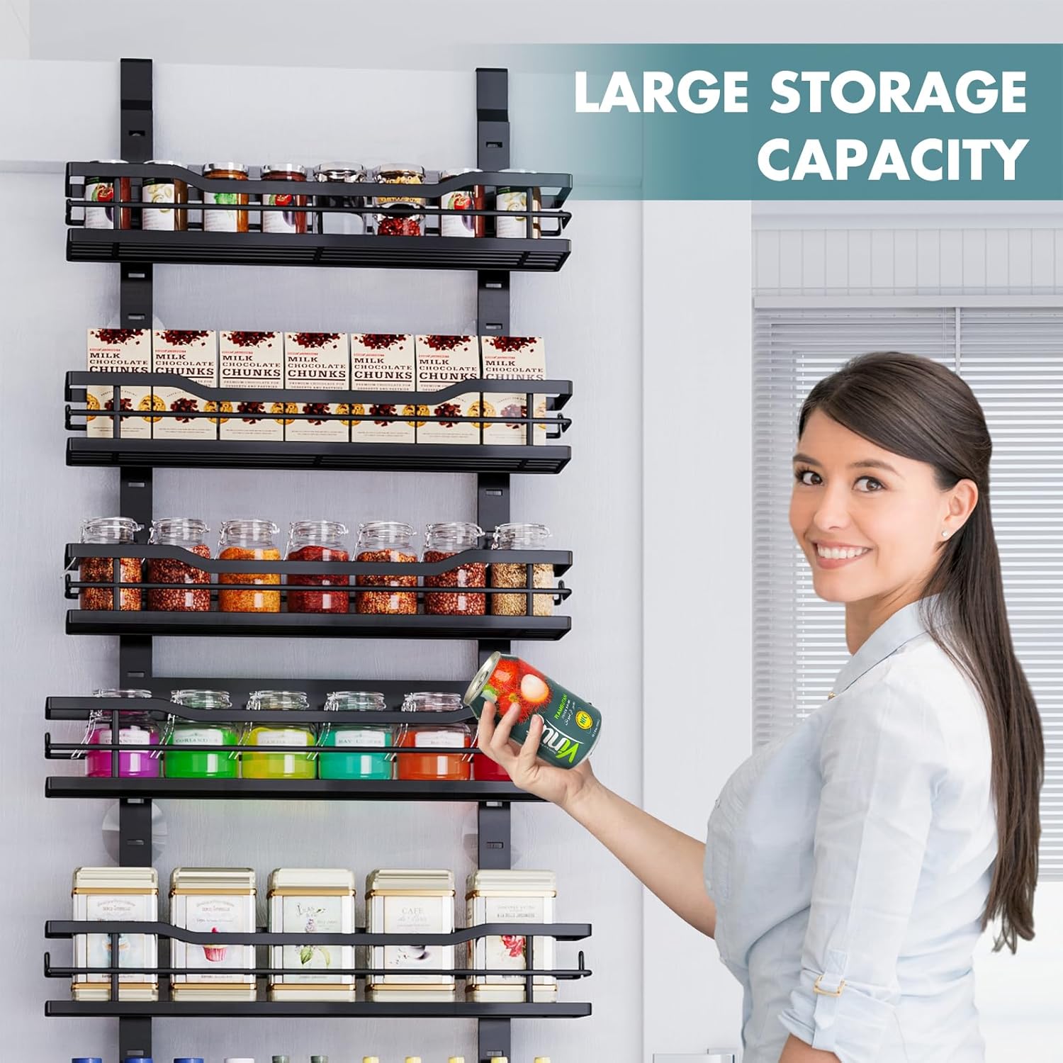 Thumbnail 6 de Eastherry Over The Door 9-Tier Pantry Organizer 🍽
