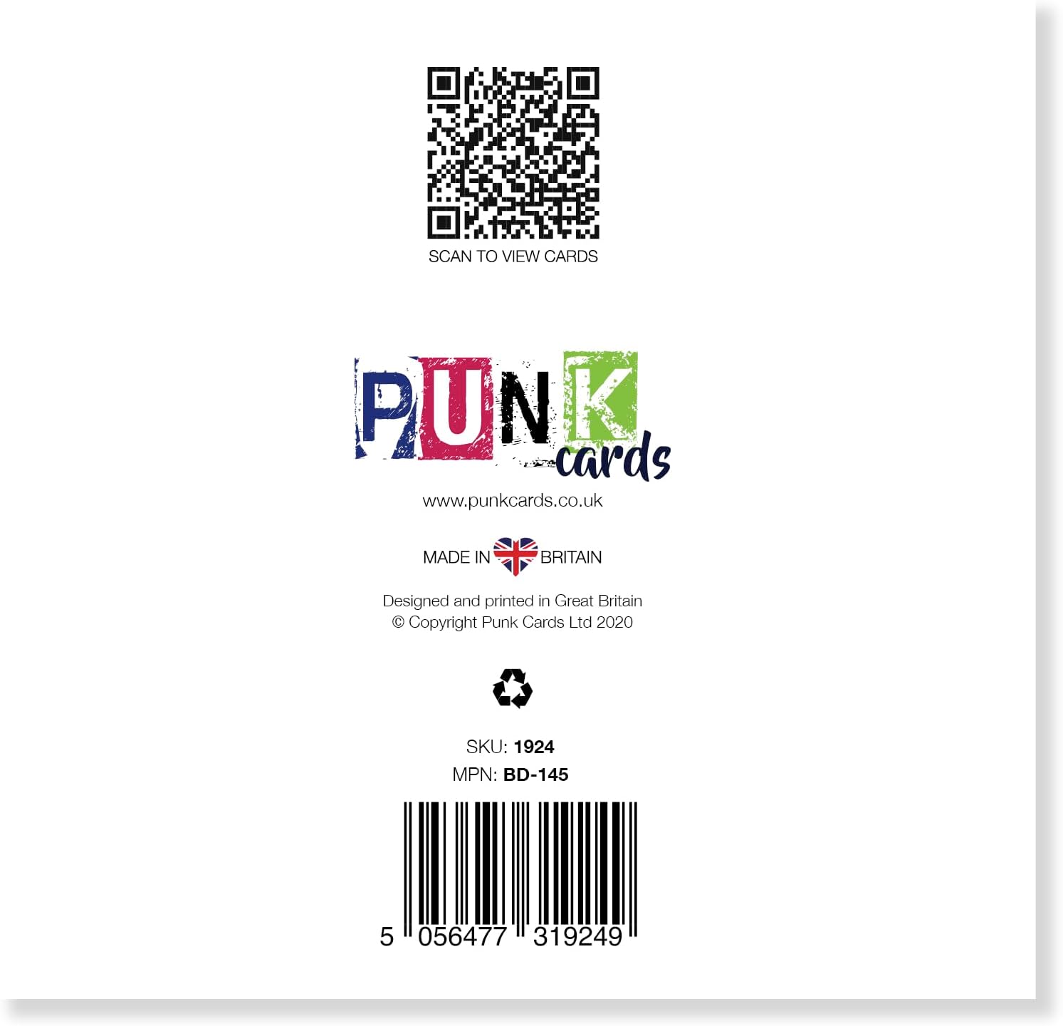 Thumbnail 2 de Punkcards Birthday Card for a Friend (Female) – Very Demure, Very Mindful, Very Old LGBT Edition, Made in the UK