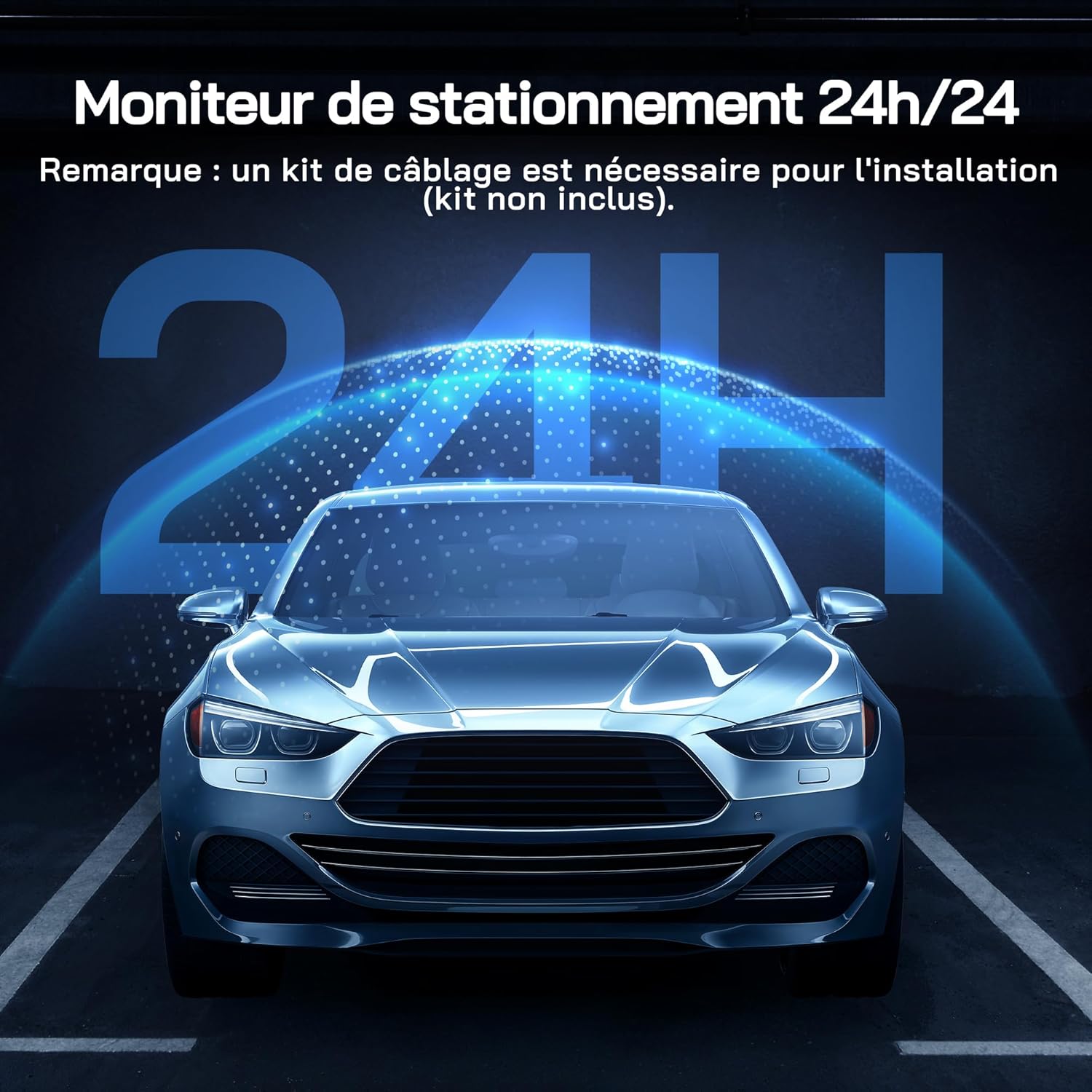 Thumbnail 2 de WOLFANG Dashcam Voiture 2,5K Wi‑Fi avec carte microSD 32G, capteur G et mode stationnement 24 h
