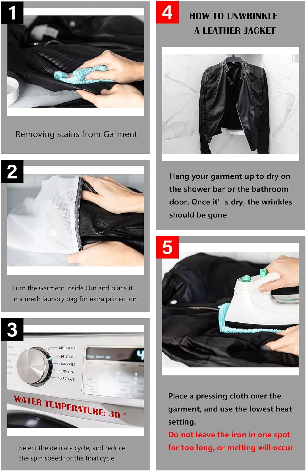 Thumbnail 4 de RISISSIDA Women's Faux Leather Shacket with Brushed Lining and Chest Pockets
