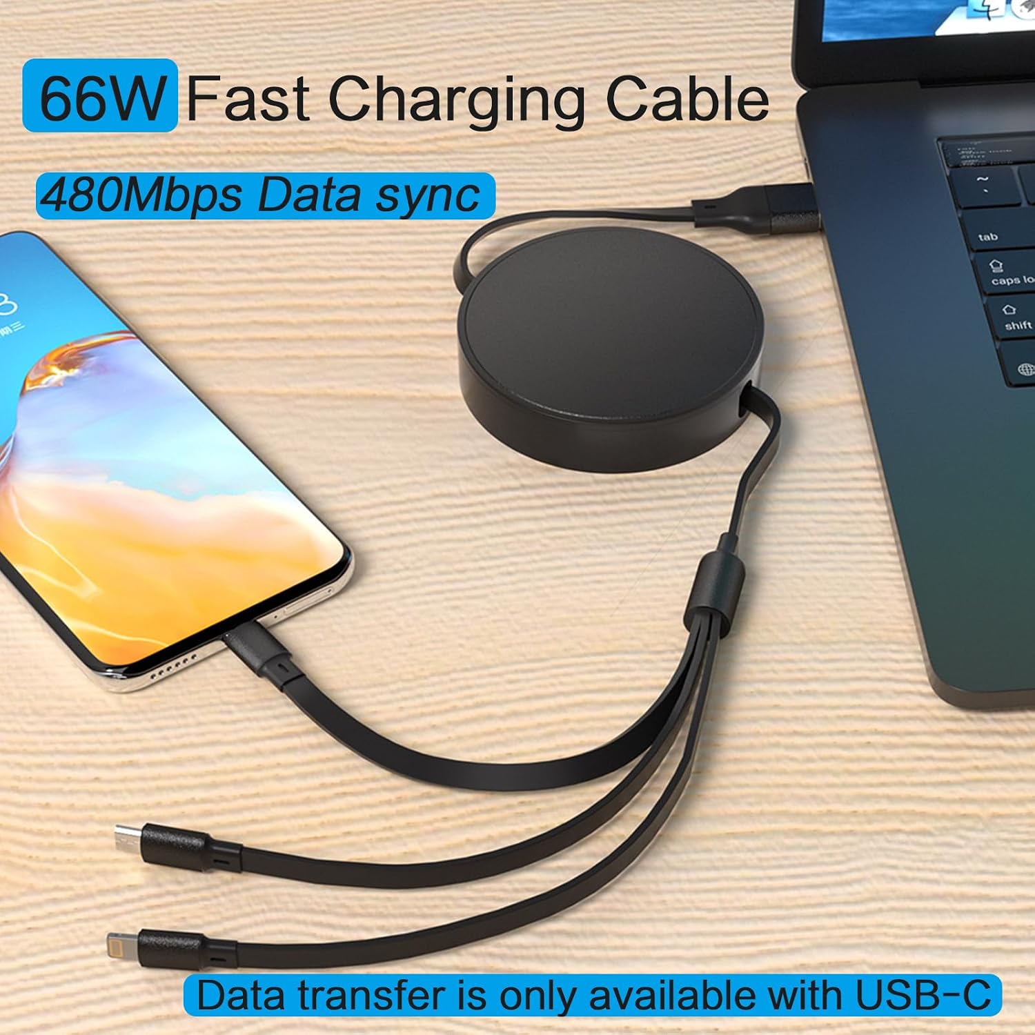 Thumbnail 3 de Multi Charger Cable 66W Retractable