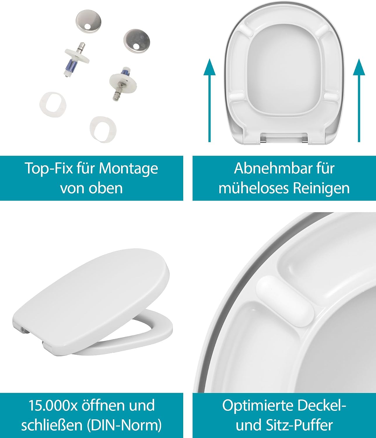 Detalle 2 de WC-Sitz Calmwaters 26LP6261 für Ideal Standard