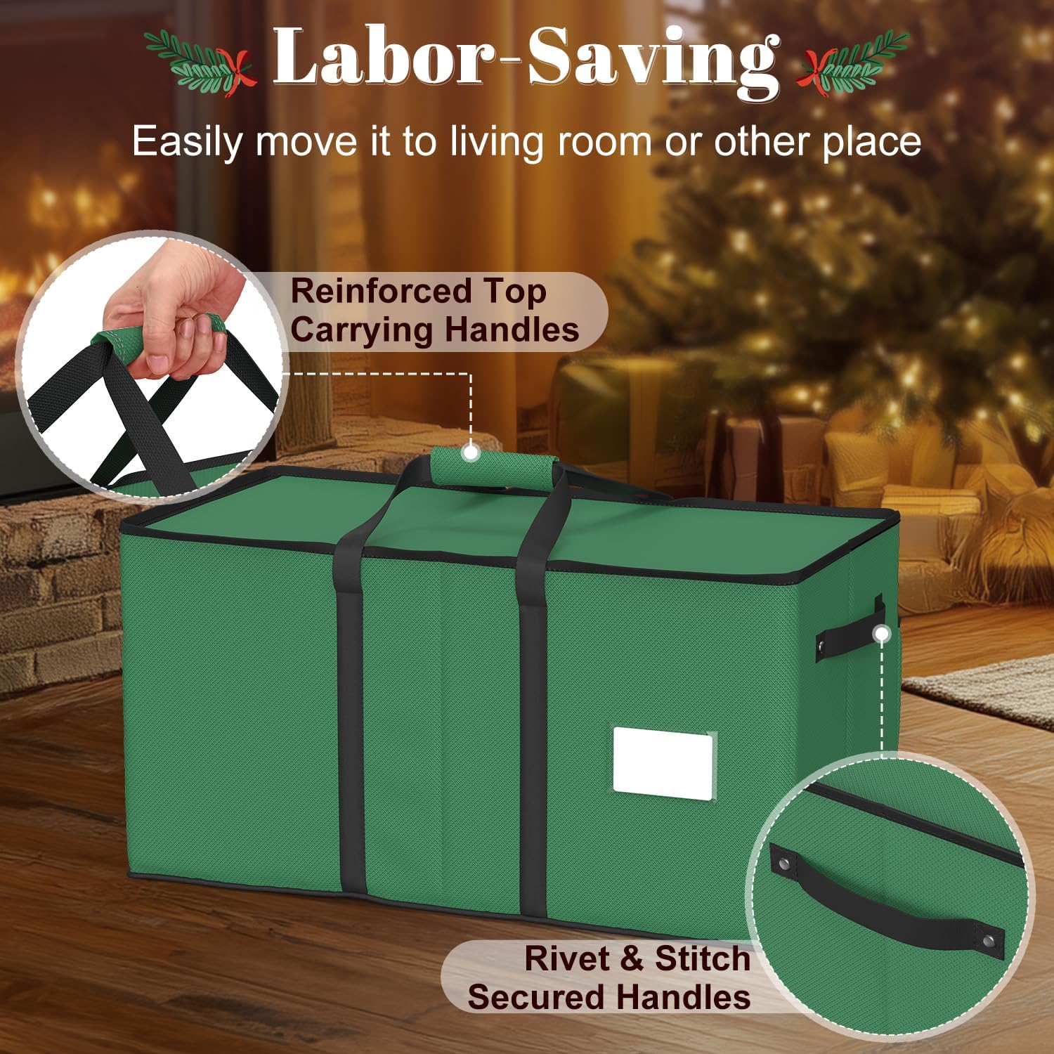 Thumbnail 5 de Keten 3-Inch Ornament Storage Boxes